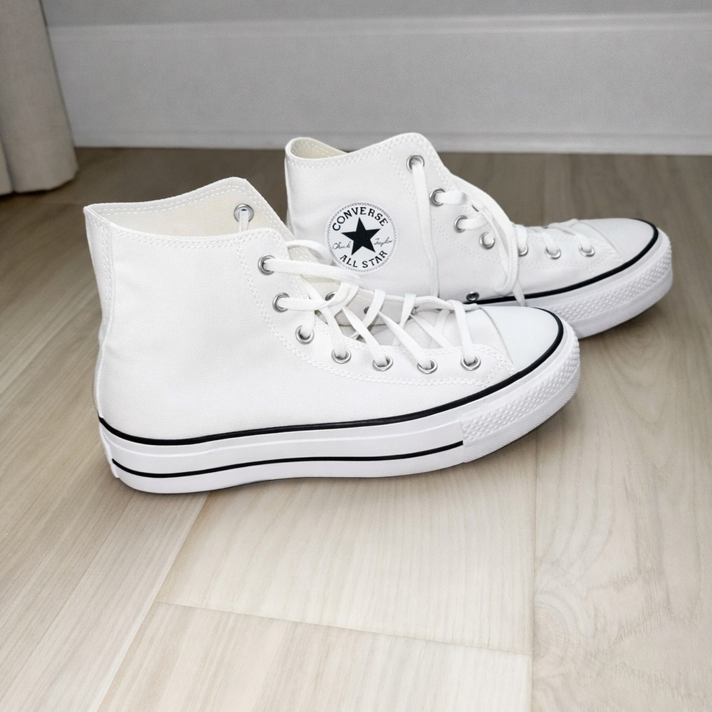 Converse Women's Classic White Platform High-Tops